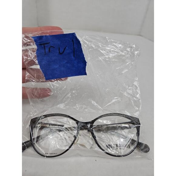 True Religion Eyeglasses Frames Size 52 - 16 - 140 Black Gray Marble Frame - Picture 6 of 6